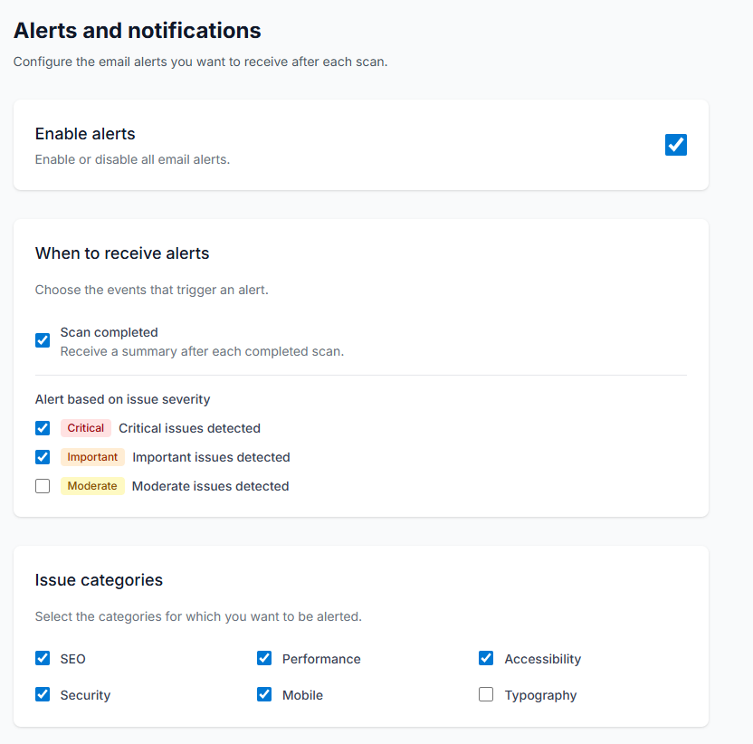Alerts and Notifications